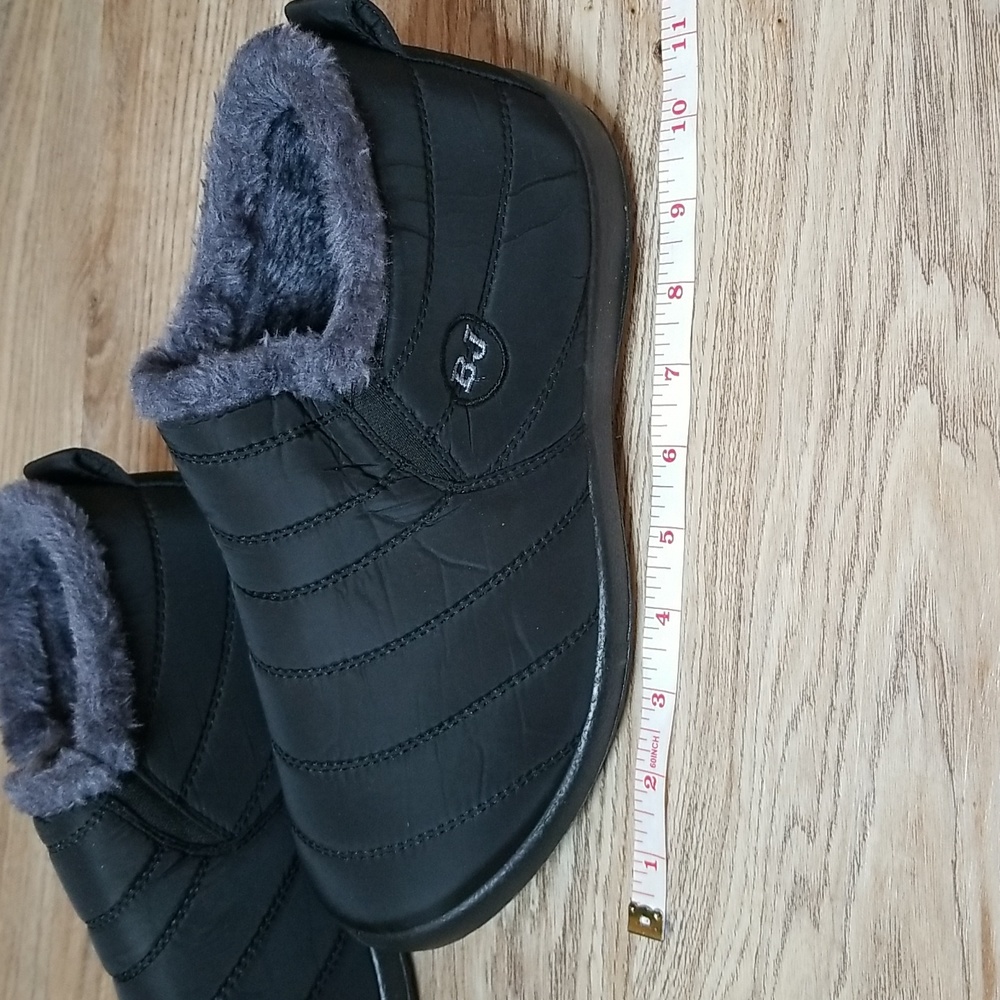 Boojoy BJ Black Winter Slip On Snow Boots Size 11.5 - Picture 11 of 11